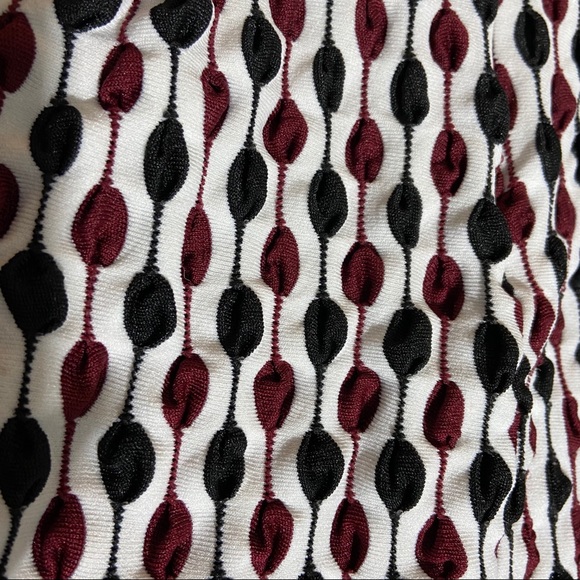 Vintage Guess Jeans Collared Zip-Up Geometric Top - Picture 3 of 7